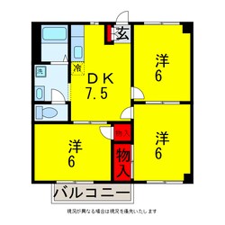 ニューハーモニーの物件間取画像